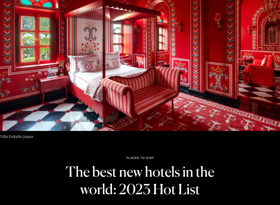 The best new hotels in the world: 2023 Hot List